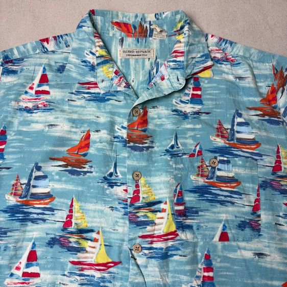 เสื้อฮาวายลายดอก​ Island Republic ผ้า Rayon Cotton Size XL​ รูปที่ 4