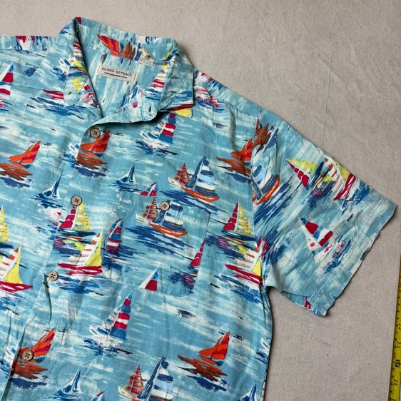 เสื้อฮาวายลายดอก​ Island Republic ผ้า Rayon Cotton Size XL​ รูปที่ 2