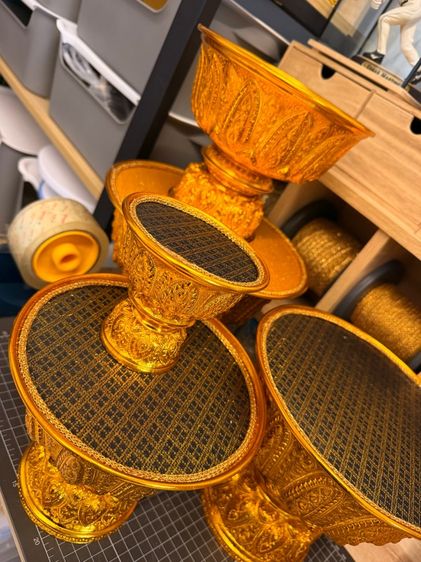 พานโลหะ ปูผ้าตาด รูปที่ 5