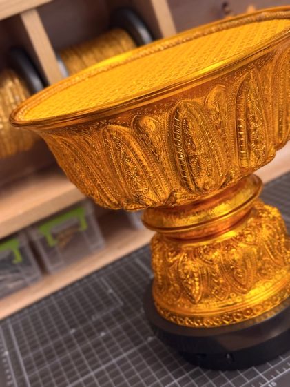 พานโลหะ ปูผ้าตาด รูปที่ 6