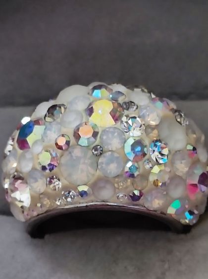 แหวนค็อกเทลคริสตัลโดมวินเทจ Agatha