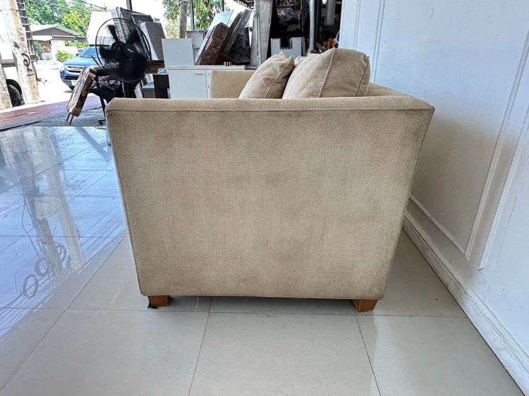 โซฟา 2 ที่นั่ง เบาะผ้าสีน้ำตาล ถอดปลอกได้  รูปที่ 5