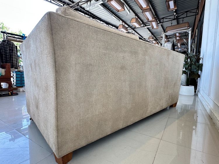 โซฟา 2 ที่นั่ง เบาะผ้าสีน้ำตาล ถอดปลอกได้  รูปที่ 6