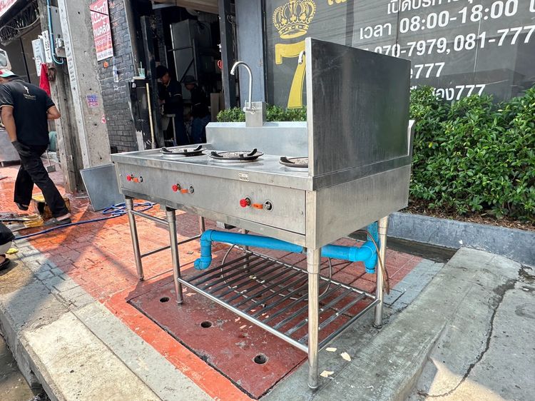 เตาสแตนเลส เกรด 304 (เตาไทย) 3 หัว หัวเตา KB 5  รูปที่ 3