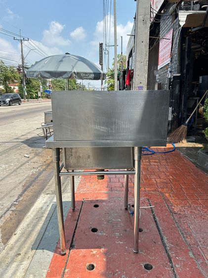 ซิงค์สแตนเลส เกรด 304 แบบ 1 หลุม พร้อม 2 ก็อกน้ำ มีฉากกั้นกันกระเด็น  (ขนาดกว้าง 70 CM.) รูปที่ 6