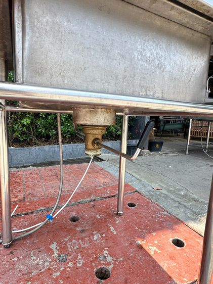 ซิงค์สแตนเลส เกรด 304 แบบ 1 หลุม พร้อม 2 ก็อกน้ำ มีฉากกั้นกันกระเด็น  (ขนาดกว้าง 70 CM.) รูปที่ 13