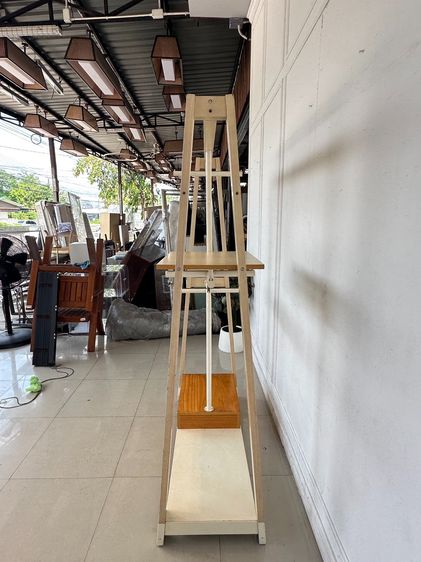 ราวแขวนเสื้อ สไตล์มินิมอล โครงไม้จริง ฐานเหล็ก รูปที่ 4