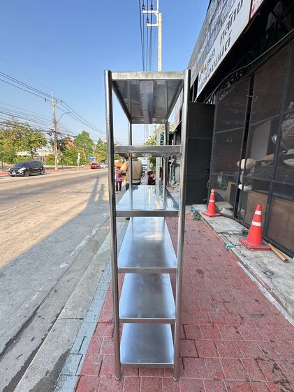 ชั้นวางของสแตนเลส เกรด 304 6 ชั้นวาง  (ขนาดกว้าง 120 CM.)  รูปที่ 4