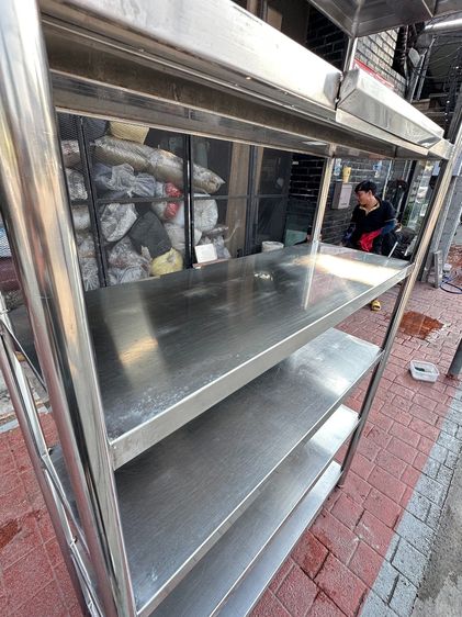 ชั้นวางของสแตนเลส เกรด 304 6 ชั้นวาง  (ขนาดกว้าง 120 CM.)  รูปที่ 7