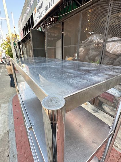 ชั้นวางของสแตนเลส เกรด 304 6 ชั้นวาง  (ขนาดกว้าง 120 CM.)  รูปที่ 5