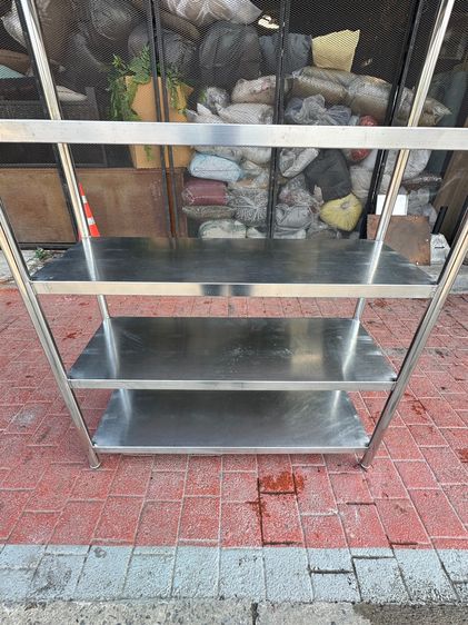 ชั้นวางของสแตนเลส เกรด 304 6 ชั้นวาง  (ขนาดกว้าง 120 CM.)  รูปที่ 8