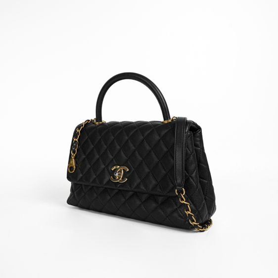 กระเป๋า  Coco 11  Caviar Top Handle Bag GHW  อุปกรณ์มีครบ มีใบเสร็จ เข้ามาดูสินค้าจริงที่ร้าน รูปที่ 4