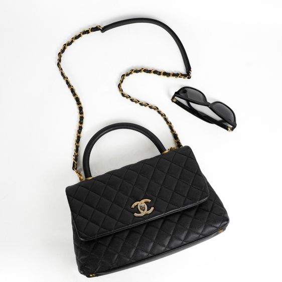 กระเป๋า  Coco 11  Caviar Top Handle Bag GHW  อุปกรณ์มีครบ มีใบเสร็จ เข้ามาดูสินค้าจริงที่ร้าน รูปที่ 8