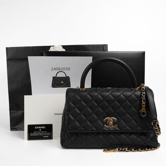 กระเป๋า  Coco 11  Caviar Top Handle Bag GHW  อุปกรณ์มีครบ มีใบเสร็จ เข้ามาดูสินค้าจริงที่ร้าน รูปที่ 9