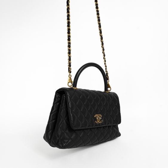 กระเป๋า  Coco 11  Caviar Top Handle Bag GHW  อุปกรณ์มีครบ มีใบเสร็จ เข้ามาดูสินค้าจริงที่ร้าน รูปที่ 6