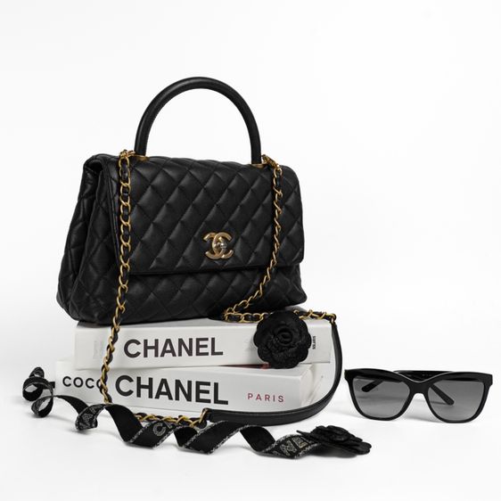 กระเป๋า  Coco 11  Caviar Top Handle Bag GHW  อุปกรณ์มีครบ มีใบเสร็จ เข้ามาดูสินค้าจริงที่ร้าน รูปที่ 10