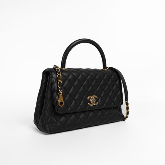 กระเป๋า  Coco 11  Caviar Top Handle Bag GHW  อุปกรณ์มีครบ มีใบเสร็จ เข้ามาดูสินค้าจริงที่ร้าน รูปที่ 3