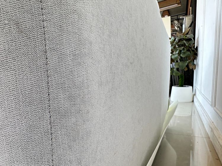 โซฟา 2 ที่นั่ง เบาะผ้าสีเทา หมอนพิงหลังถอดปลอกได้  รูปที่ 7
