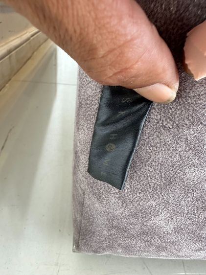 โซฟาแอล แบรนด์ SK HOME เบาะผ้ากำมะหยี่สีเทา ถอดปลอกได้ รูปที่ 11