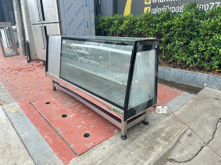 ตู้ซูชิ 2 บานเลื่อน พลาสติก ชั้นสแตนเลส โครงสแตนเลสเกรด 304 ( ตัวที่ 2 ) รูปที่ 3