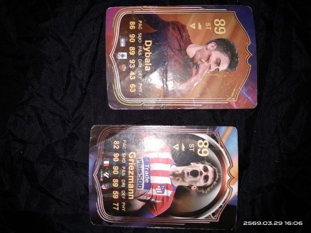 การ์ดเกมส์นักฟุตบอล