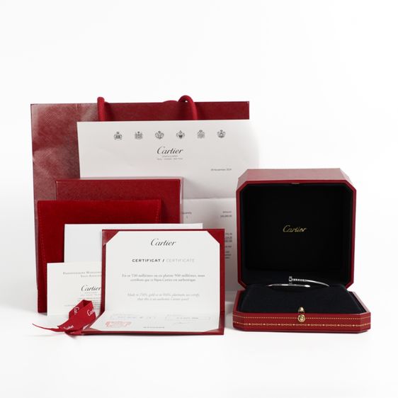 กําไลไอคอนิก  Juste Un Clou Bracelet 18K White Gold Full Set ใบเสร็จไทยปี 2024 รูปที่ 10