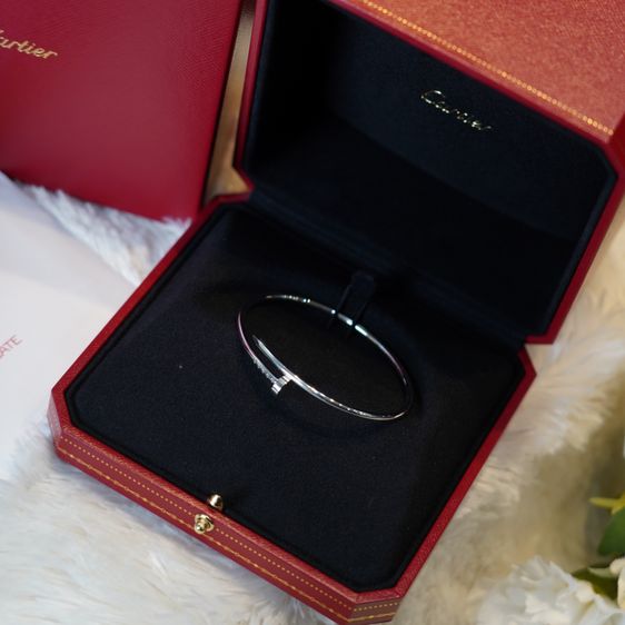 กําไลไอคอนิก  Juste Un Clou Bracelet 18K White Gold Full Set ใบเสร็จไทยปี 2024 รูปที่ 3