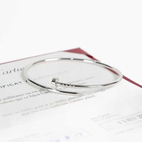 กําไลไอคอนิก  Juste Un Clou Bracelet 18K White Gold Full Set ใบเสร็จไทยปี 2024 รูปที่ 8