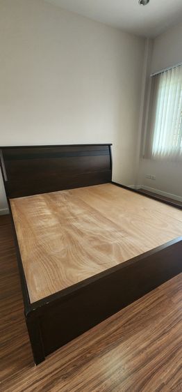 คิง ขายเตียงไม้มะค่า ไม้เนื้อแข็งอย่างดี แข็งแรงทนทาน 6 ฟุต