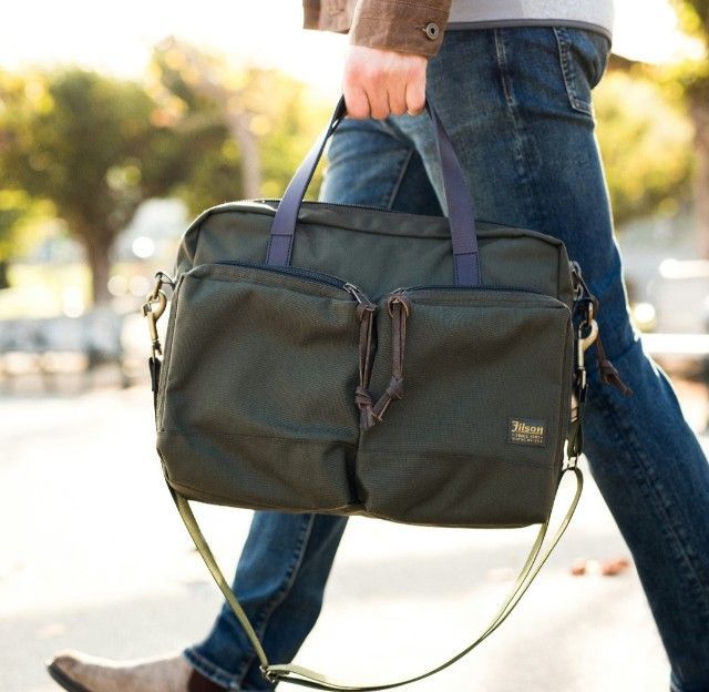 filson dryden briefcase สีดำชาโคว รูปที่ 8