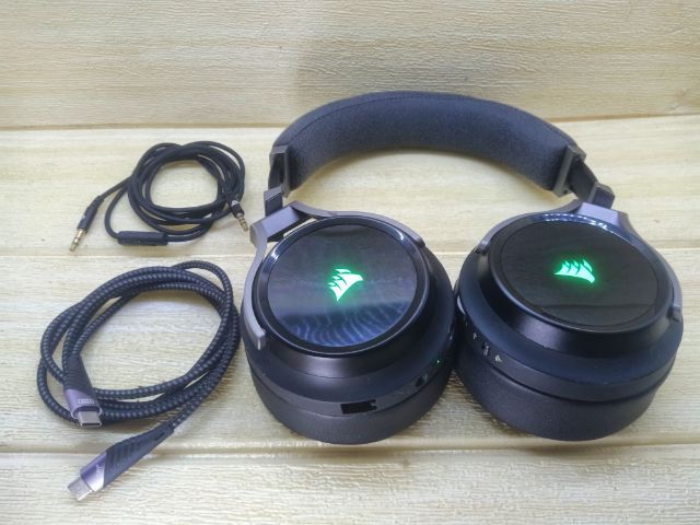 สุดคุ้มหูฟังGamingสุดท๊อปไฮเอนCORSAIR VIRTUOSO RGB WIRELESS รองรับ24bit  ของใหม่6290 ตัวนี้ 2000พอ รูปที่ 10