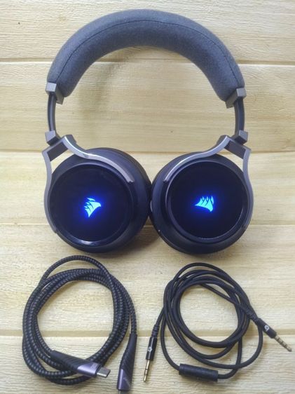 สุดคุ้มหูฟังGamingสุดท๊อปไฮเอนCORSAIR VIRTUOSO RGB WIRELESS รองรับ24bit  ของใหม่6290 ตัวนี้ 2000พอ รูปที่ 5