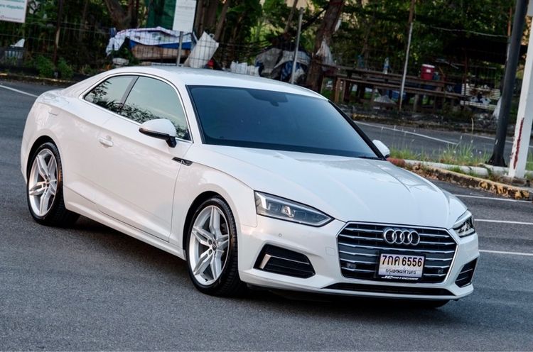 Audi Audi A5 2020 Coupe 40 TFSI S line Sedan เบนซิน ไม่ติดแก๊ส เกียร์อัตโนมัติ ขาว รูปที่ 3