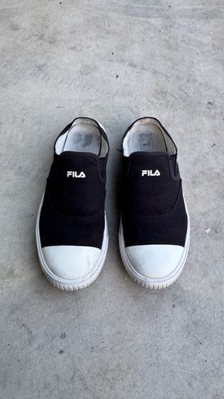 ดำ UK 5 | EU 38 | US 6.5 รองเท้าผ้าใบ Fila เปิดส้น