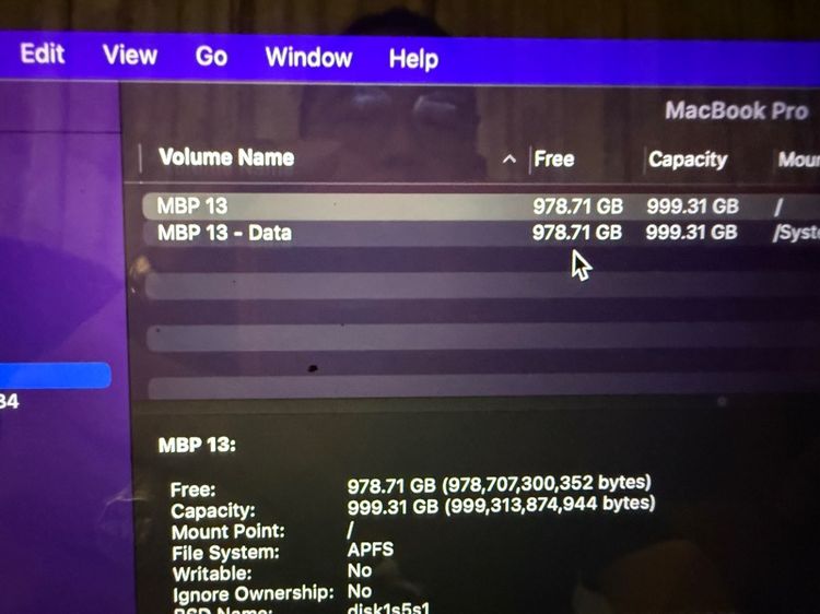 Mac Book Pro 13 2016 Touch Bar Core i7 3.3 GHz SSD 1 TB Ram 16 KB ไทย แบต ใหม่ มีกล่อง ลง Win11 License รูปที่ 5
