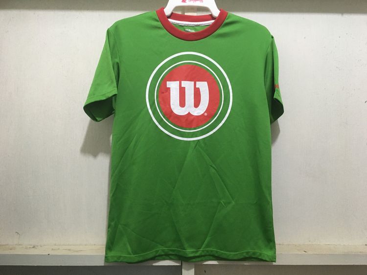 เสื้อกีฬา แบรนด์ DESCENTE+WILSON แพ็คคู่ (สินค้ามีตำหนิ) สีเขียวกับสีขาว รูปที่ 2