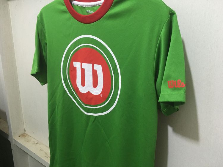 เสื้อกีฬา แบรนด์ DESCENTE+WILSON แพ็คคู่ (สินค้ามีตำหนิ) สีเขียวกับสีขาว รูปที่ 5