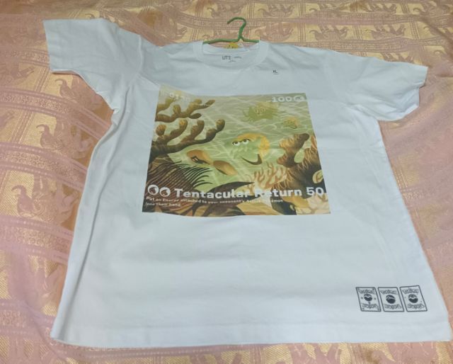 ขาว XL แขนสั้น เสื้อทีเชิ้ต อื่นๆ เสื้อยืด Uniqlo UT Pokemon