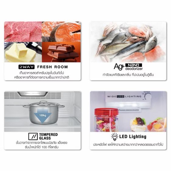 ตู้เย็น 2 ประตู ยี่ห้อ SHARP รุ่น SJ-Y24T-SL ความจุ 7.9 Q ระบบละลายน้ำแข็งอัตโนมัติ น้ำแข็งไม่เกาะ รูปที่ 5