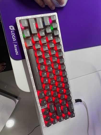 Keyboard Womier w68 he 65percent add Keycap สีดำ รูปที่ 2