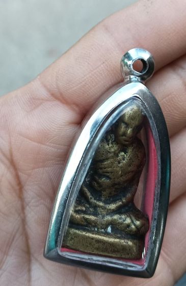 พระรูปหล่อเก่า พร้อมกรอบ 1 องค์ รูปที่ 7