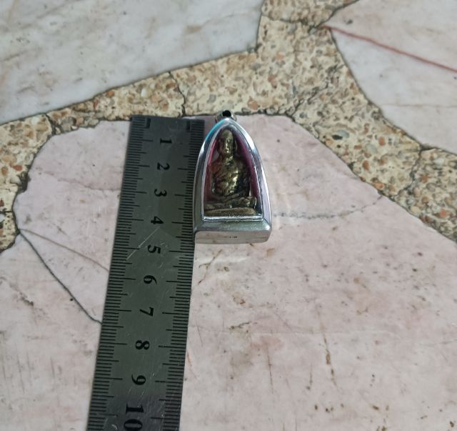 พระรูปหล่อเก่า พร้อมกรอบ 1 องค์ รูปที่ 15