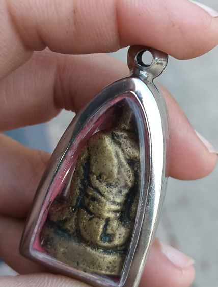 พระรูปหล่อเก่า พร้อมกรอบ 1 องค์ รูปที่ 2