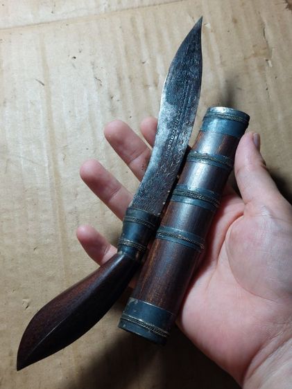 เครื่องรางมีดหมอหลวงพ่อรุ่งวัดหนองสีนวลใบ 5 นิ้วยาวรวม 10 นิ้ว