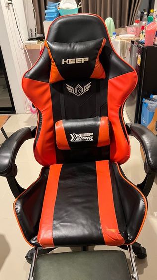 LVNI Gaming Chair เก้าอี้เกมมิ่ง  เก้าอี้เกมส์ สำหรับเล่นคอมทำงาน  พนักพิงปรับนั่งและนอนได้ ที่รองขา เก้าอี้