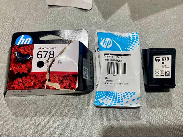 หมึกพิมพ์แท้ HP 678 Series Black รูปที่ 3