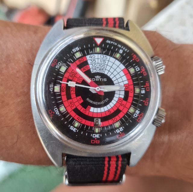 เงิน อื่นๆ นาฬิกาวินเทจสวิส FORTIS รุ่น Marinemaster 