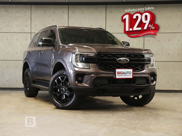 Ford Everest 2023 2.0 Turbo Sport Utility-car ดีเซล ไม่ติดแก๊ส เกียร์อัตโนมัติ น้ำตาล