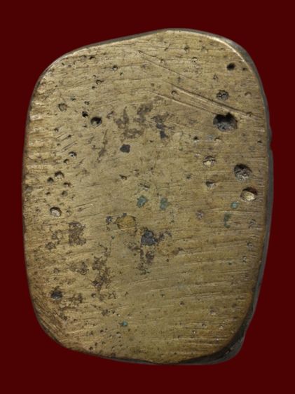 รูปหล่อโบราณหลวงพ่อเขียน ธมฺมรกฺขิโต พิมพ์ฐานหนังสือ วัดสำนักขุนเณร จังหวัดพิจิตร ปี2506 รูปที่ 5