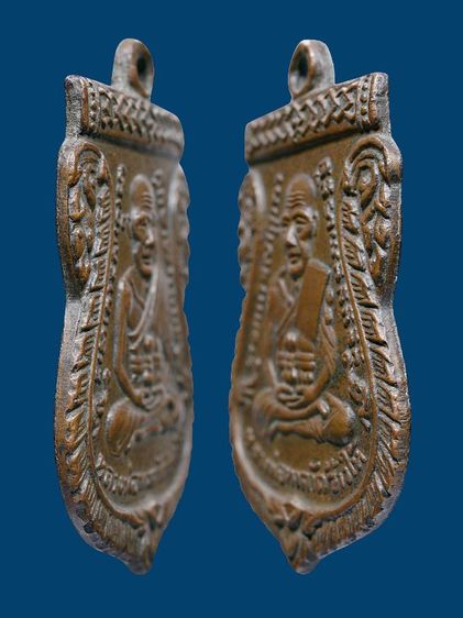 เหรียญเสมาหลวงปู่ทวด วัดช้างให้ รุ่น3 ปี 04 บล็อคหน้าผาก 3 เส้น เนื้อทองแดง หายาก รูปที่ 2